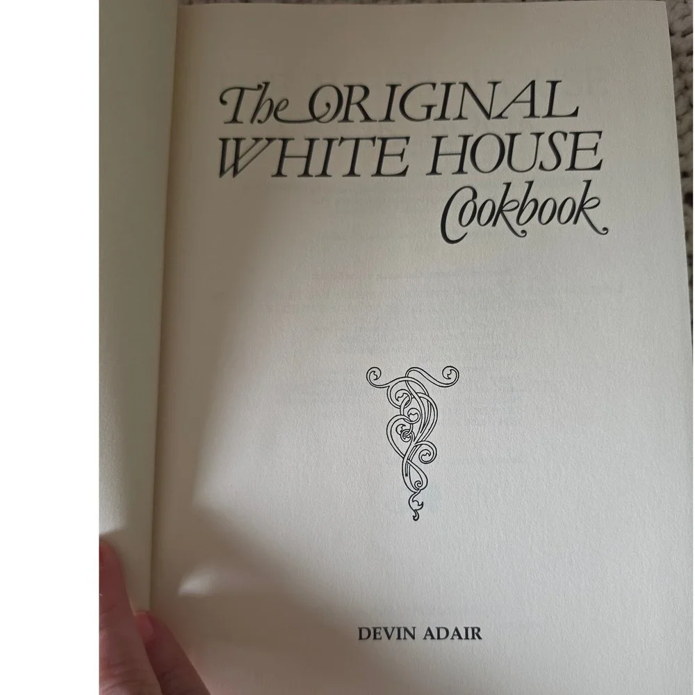 The Original White House Cookbook 1983 Reprint Ziemann Gillette Hardcover Yellow